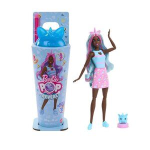 Barbie Pop Reveal 8 Surprises Blue Unicorn-Themed Toy With Accessories & Scented